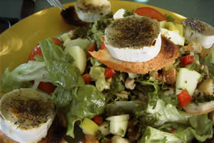 Goat cheese salad in Giverny